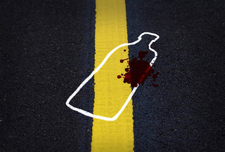 黑色禁止酒驾全国交通安全宣传展板背景设计素材